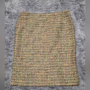 Talbots Multicolor Tweed Pencil Skirt. Size 10. EUC